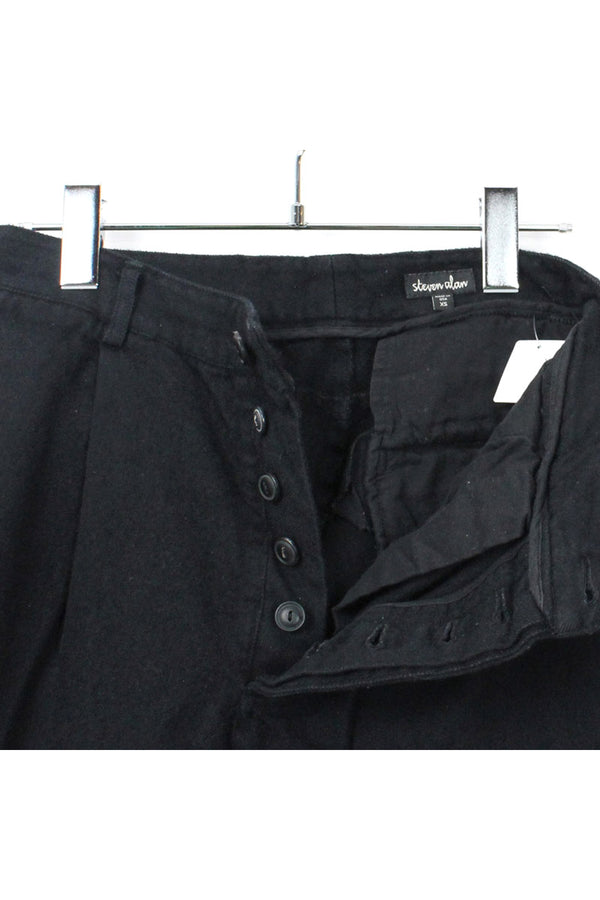 MADE IN USA WOOL PANTS / BLACK [SIZE:XS USED]