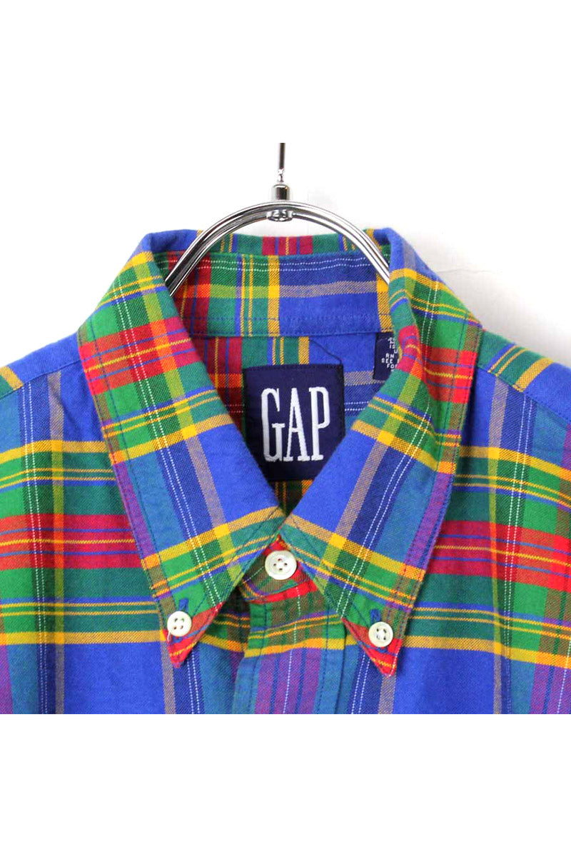 90'S CHECK SHIRT / MULTI [SIZE: S DEADSTOCK/NOS]