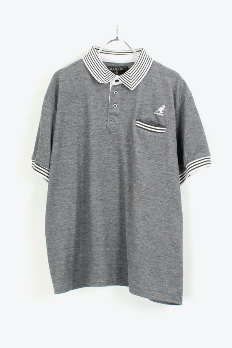 S/S 폴로 셔츠 / 그레이【사이즈:XXL USED】