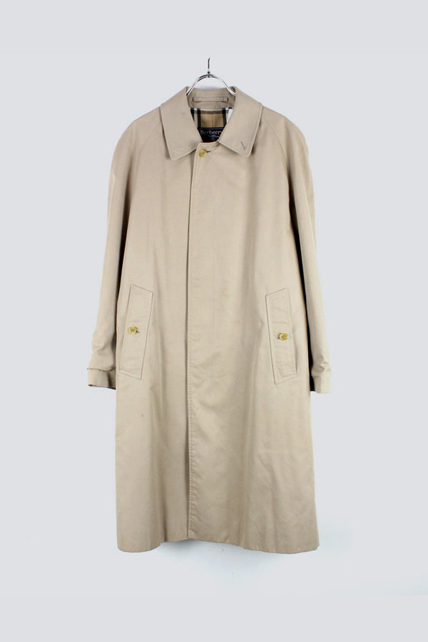MADE IN ENGLAND 80-90'S BALMACAAN COAT / BEIGE [SIZE: 44 USED]