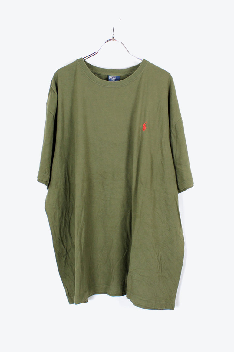 90'S S/S ONE POINT T-SHIRT / BLACK [SIZE:XXL USED]