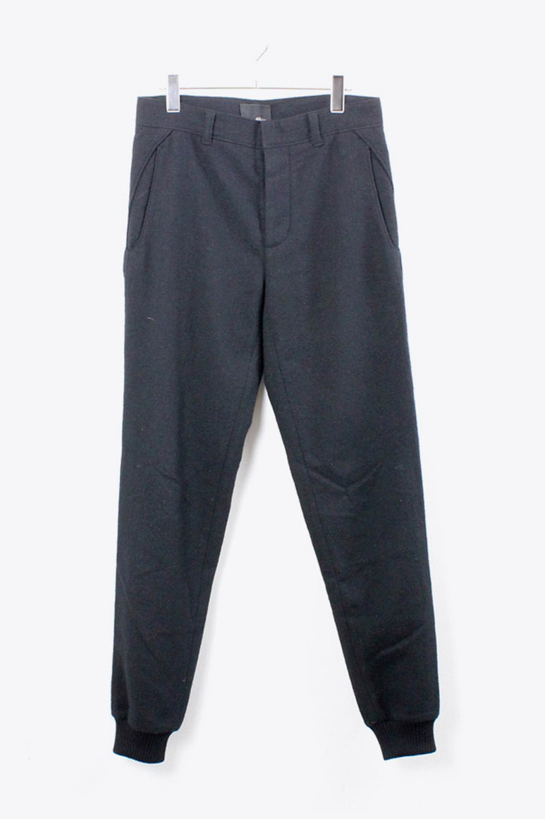 WOOL EASY PANTS / BLACK [SIZE:28 USED]