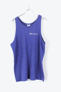 MADE IN USA 90'S TANK TOP / NAVY [SIZE:M USED]