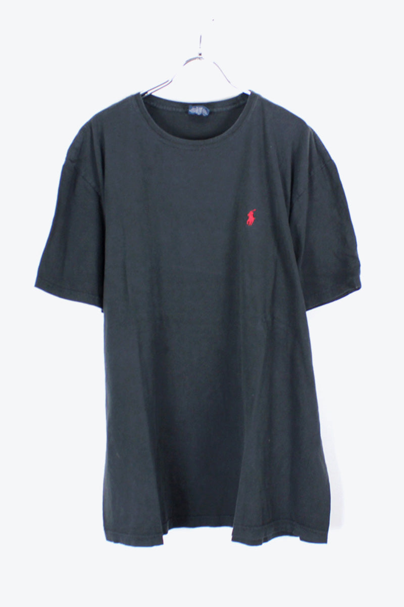 90'S S/S ONE POINT T-SHIRT / BLACK [SIZE:L USED]