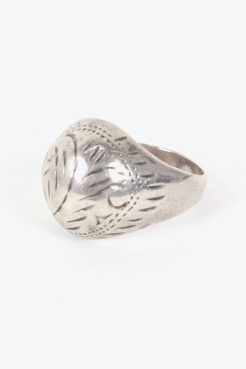 925 SILVER RING 【SIZE: 18号相当 USED】