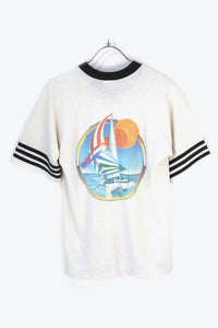 MADE IN USA 80'S T-SHIRT / WHITE [SIZE:S USED]