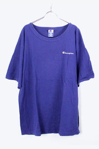 90'S S/S LOGO PRINT T-SHIRT / NAVY [SIZE:XL USED]