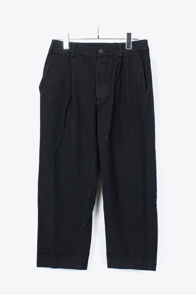 MADE IN USA WOOL PANTS / BLACK [SIZE:XS USED]