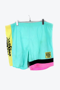 80'S NYLON SWIM SHORTS / LIGHT GREEN [SIZE: L USED]