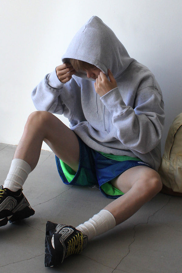 MADE IN USA #232 12OZ CROSS-KNIT PULLOVER HOODED / GREY