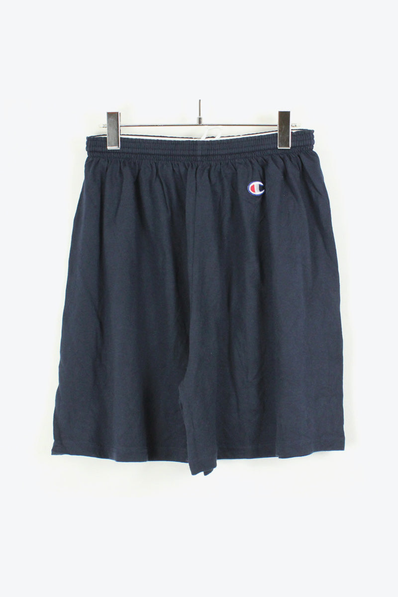 ONE POINT LOGO SWEAT SHORTS / NAVY [SIZE: XL USED]