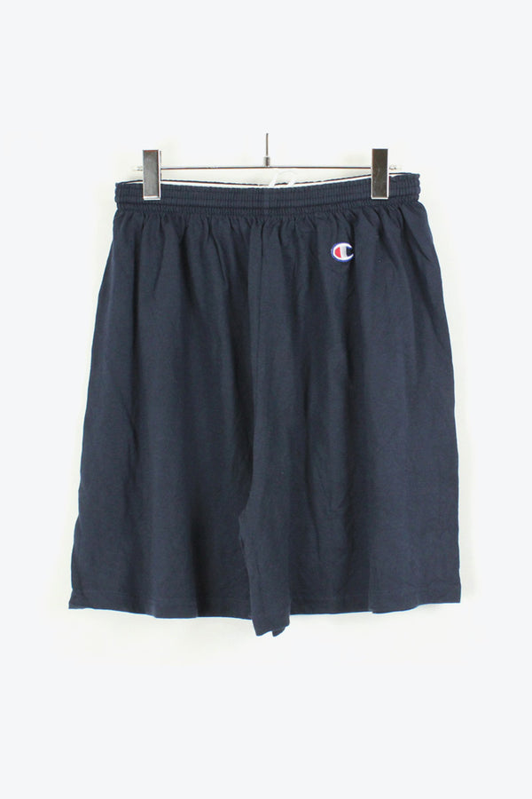 ONE POINT LOGO SWEAT SHORTS / NAVY [SIZE: XL USED]