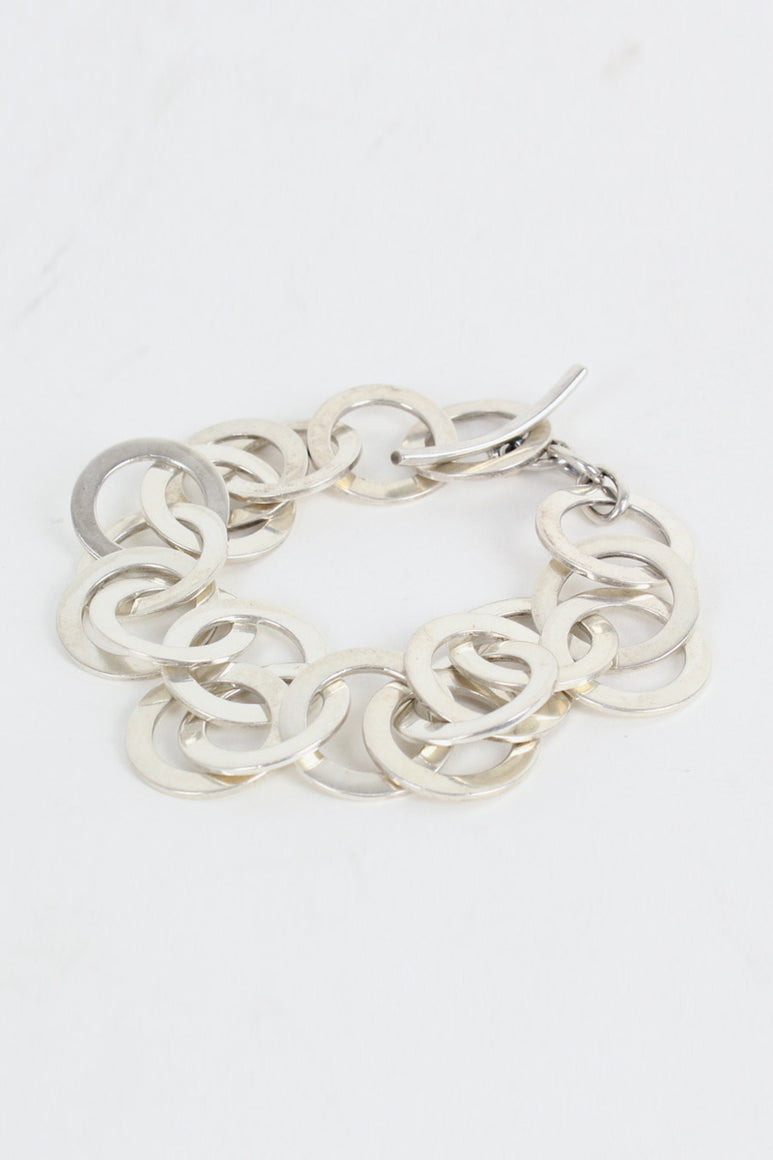 SILVER BRACELET T-BAR [SIZE:ONE SIZE USED]