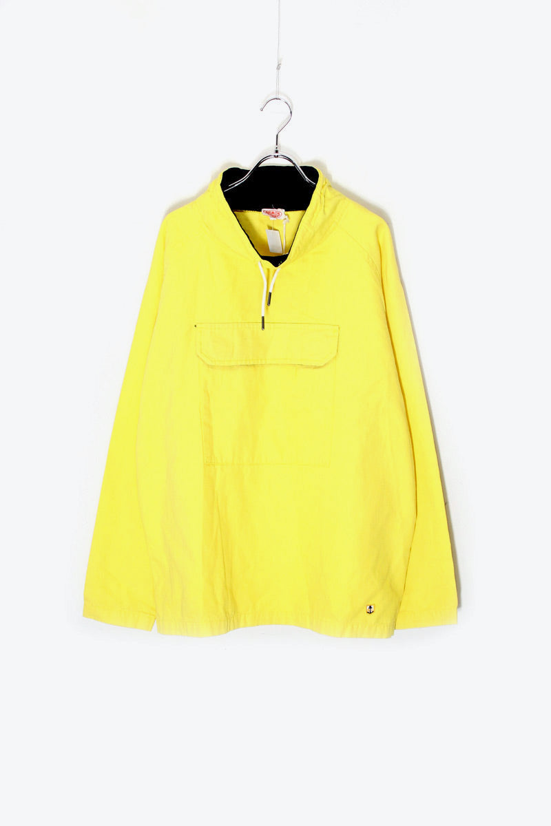 COTTON PULLOVER JACKET / YELLOW [SIZE: M DEADSTOCK/NOS]