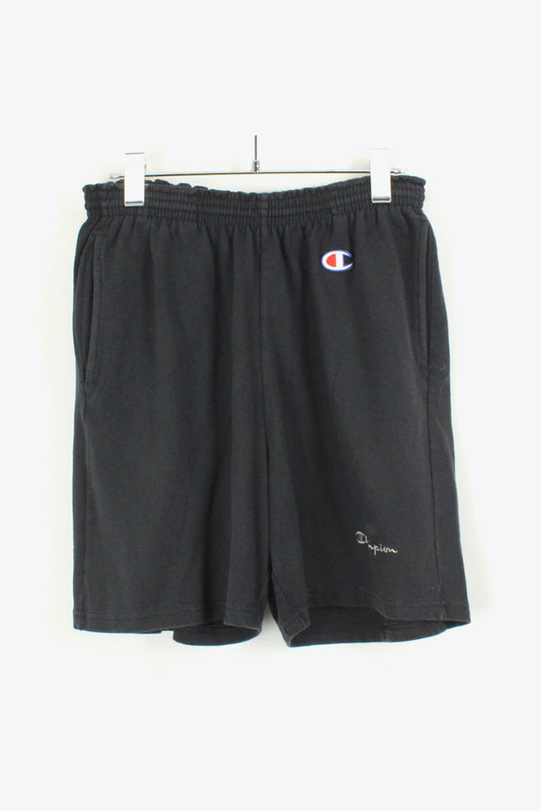 ONE POINT LOGO TRAINING SHORTS / BLACK [SIZE: L USED]