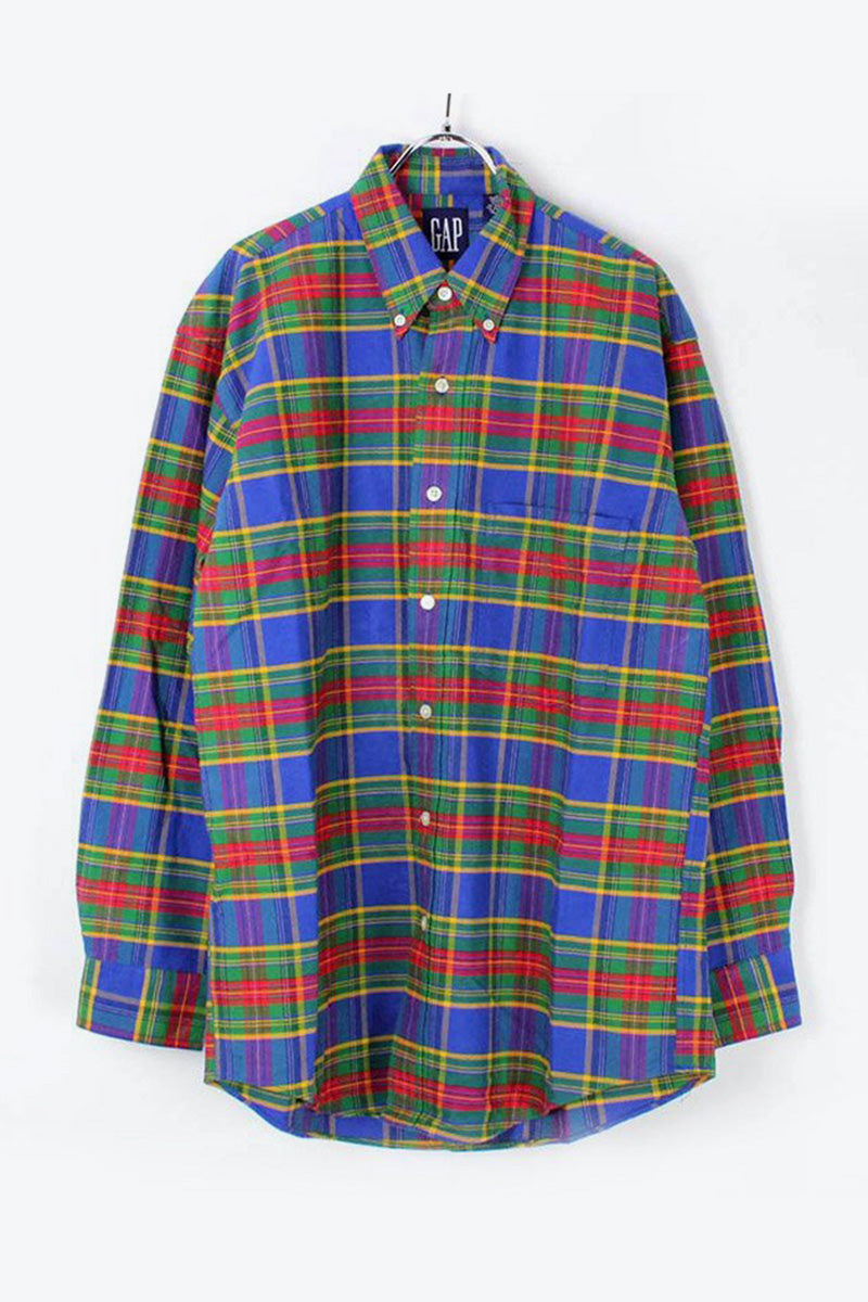 90'S CHECK SHIRT / MULTI [SIZE: S DEADSTOCK/NOS]