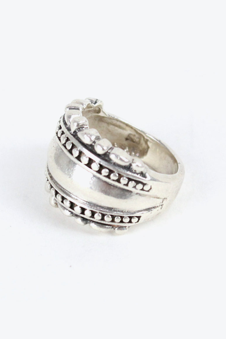 925 SILVER RING【SIZE: 13号相当 USED】