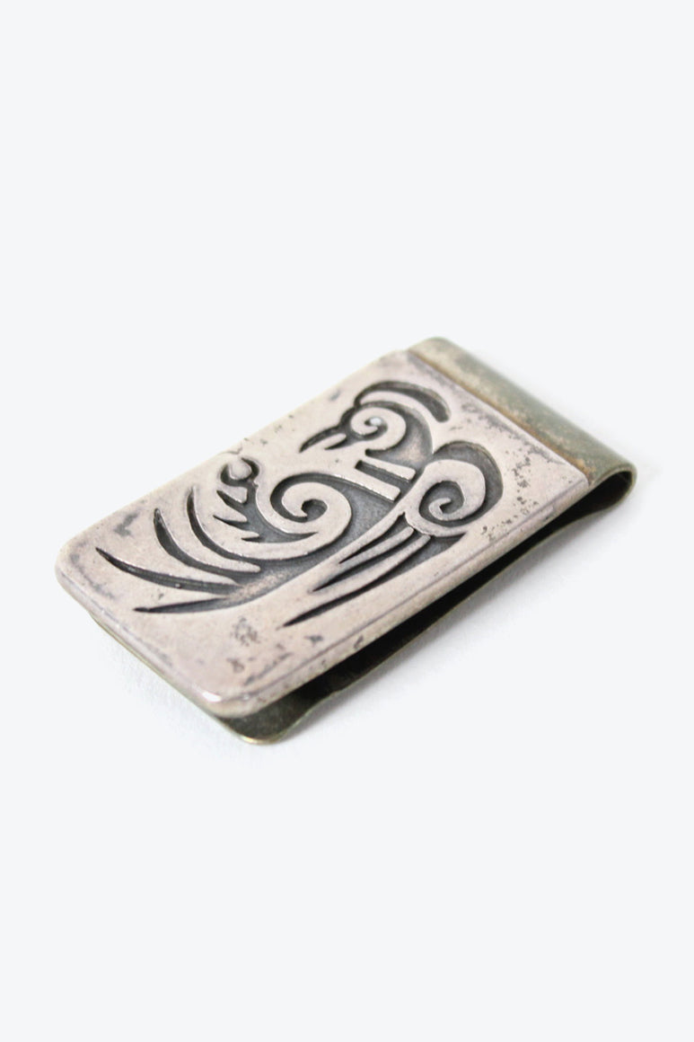 MADE IN MEXICO SILVER MONEY CLIP【ONE SIZE: USED】