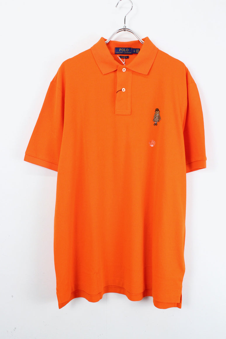 S/S BEAR ONE POINT POLO SHIRT / ORANGE【NEW】