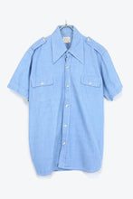 画像をギャラリービューアに読み込む, 80&#39;S S/S DENIM SHIRT / LIGHT BLUE【SIZE:M USED】
