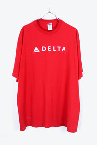 DELTA LOGO SHIRT / RED [SIZE:XL USED]