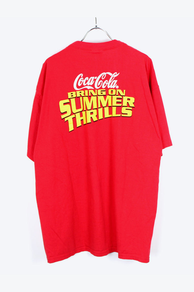 COCA COLA T-SHIRT / RED [SIZE:XL USED]