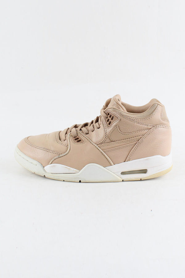 AIR FLIGHT 89 LEATHER SNEAKERS / TAN [SIZE: US8(26cm) USED]
