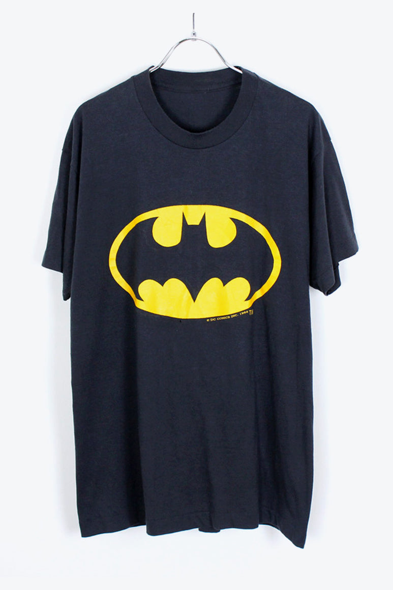 90'S BATMAN PRINT T-SHIRT / RED [SIZE:M相当 USED]