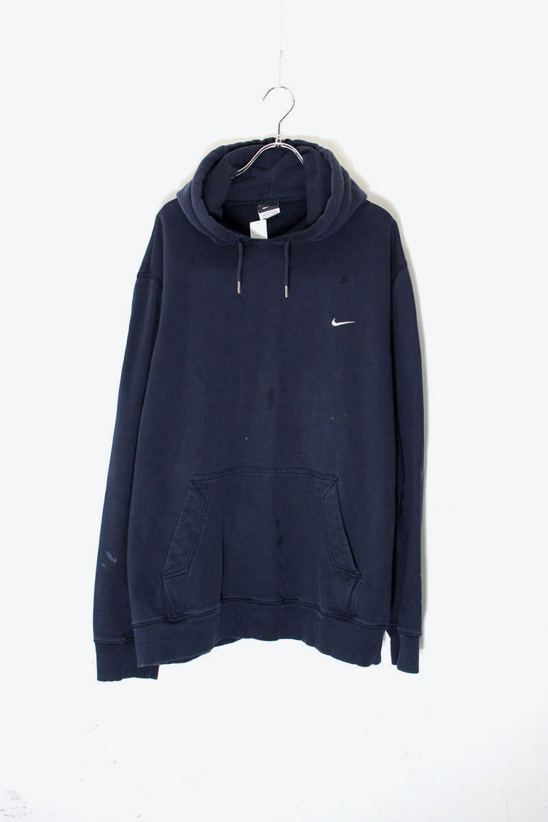 ONE POINT HOODIE SWEATSHIRT / BLACK [SIZE: XXL USED]