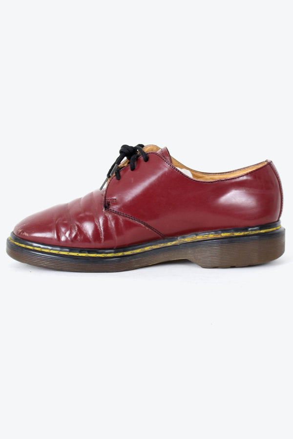 MADE IN ENGLAND 90'S 3HOLE SHOER / BURGUNDY [SIZE: US5.5D(23.5cm) USED]