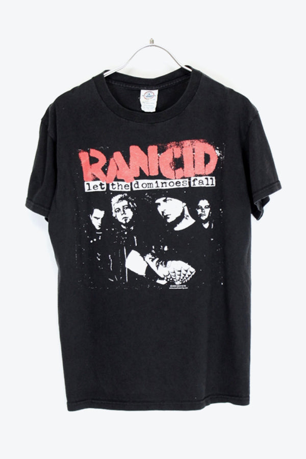 RANCID T-SHIRT / BLACK [SIZE:XS相当 USED]