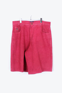 90'S MADE IN USA DENIM SHORTS / RED [SIZE: 36 USED]