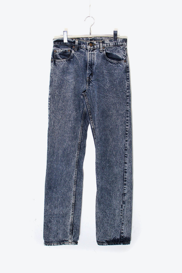 MADE IN USA 97'S 505 DENIM PANTS / WASHED BLACK [SIZE: W31L34 USED]