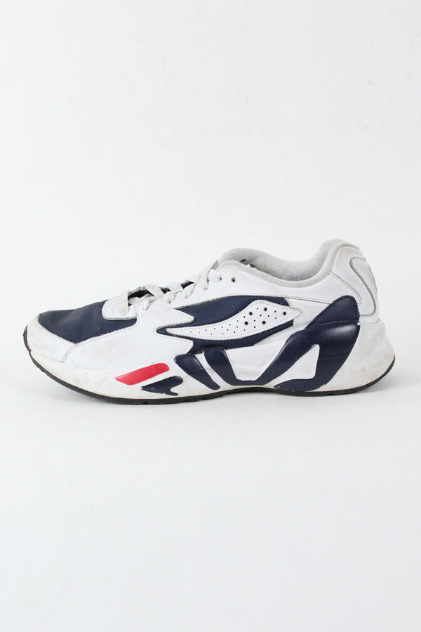 RUNNING SNEAKERS / WHITE NAVY [SIZE: US8(26cm) USED]