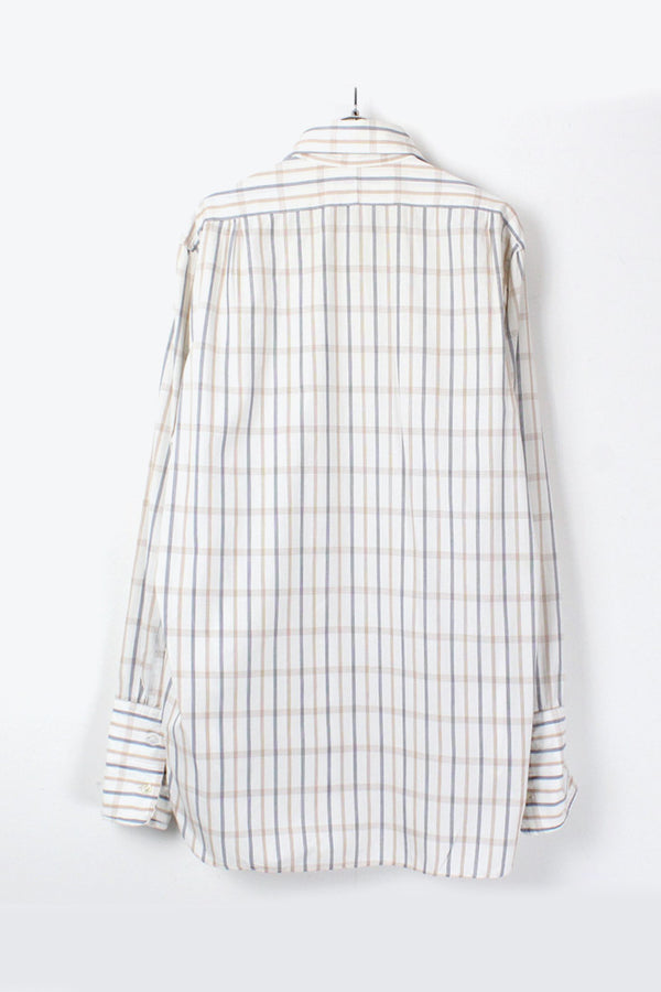 80'S L/S CHECK SHIRT / MULTI [SIZE: M相当 USED]