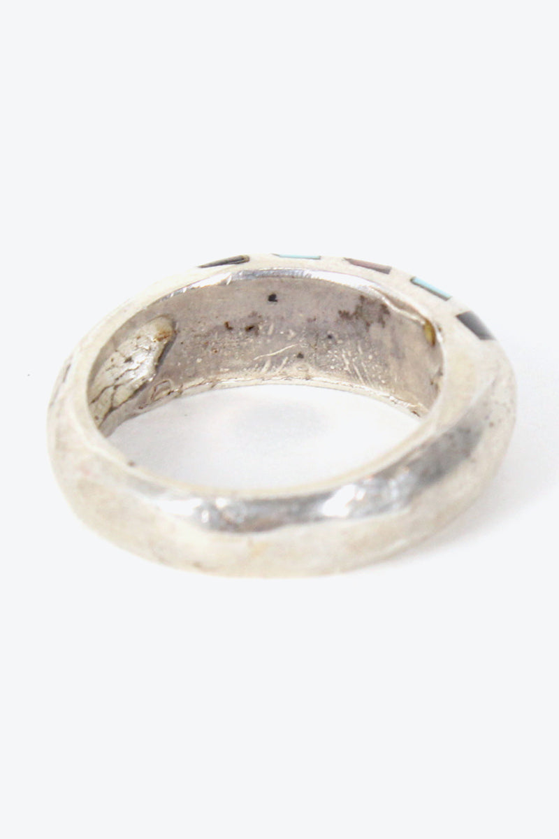 925 SILVER RING TURQUOISE STONE【SIZE: 13号相当 USED】