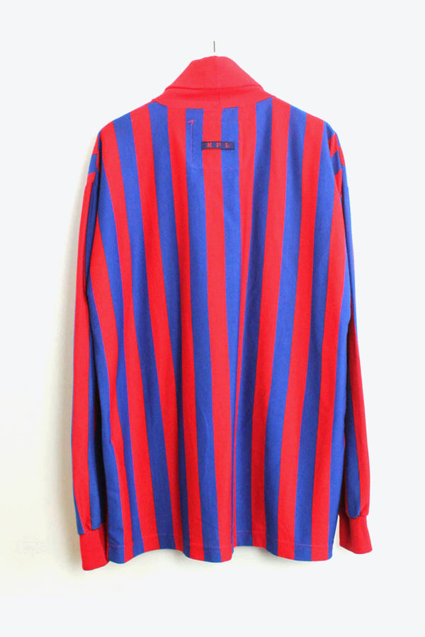L/S BORDER TURTLE NECK T-SHIRT / RED/BLUE [SIZE:M USED]