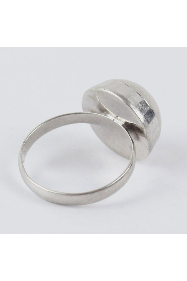 925 SILVER RING/SILVER [SIZE: US 9.5 (approx.) USED]