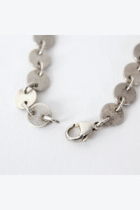 925 SILVER CHAIN BRACELET【ONE SIZE: USED】