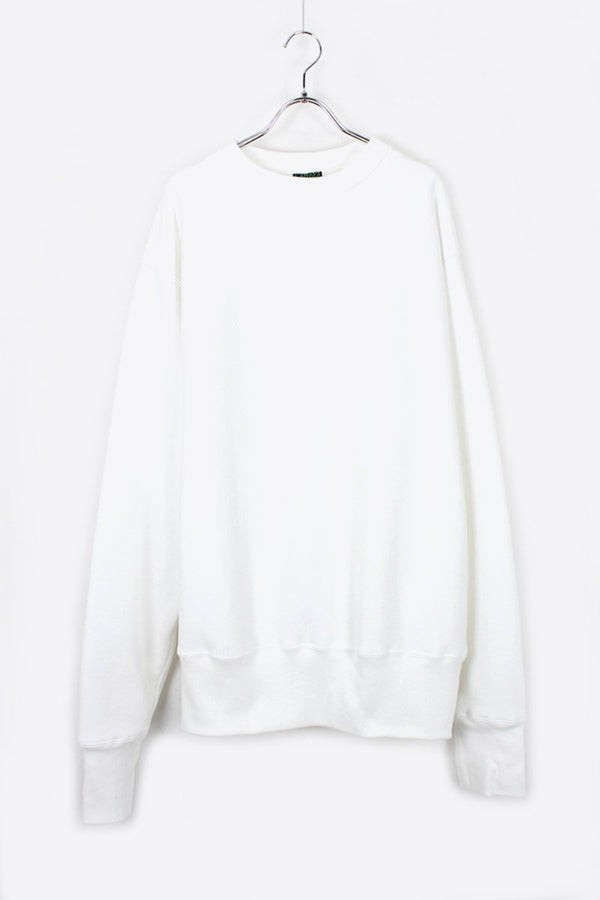 MADE IN USA #234 12OZ CROSS-KNIT CREW NECK SWEATSHIRT / WHITE