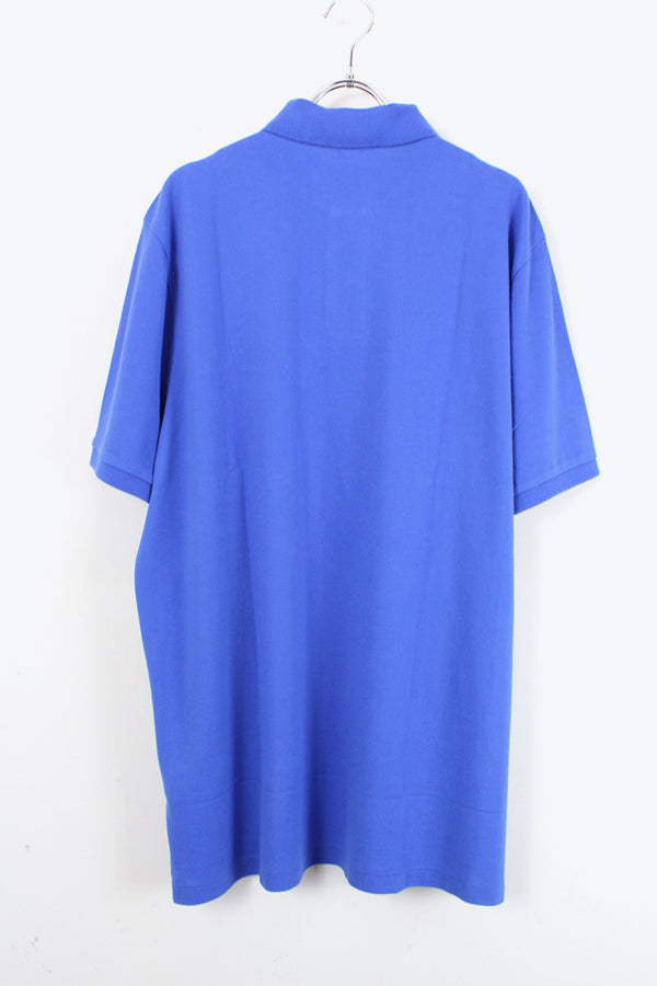 S/S BEAR ONE POINT POLO SHIRT / BLUE【SIZE:L NEW】