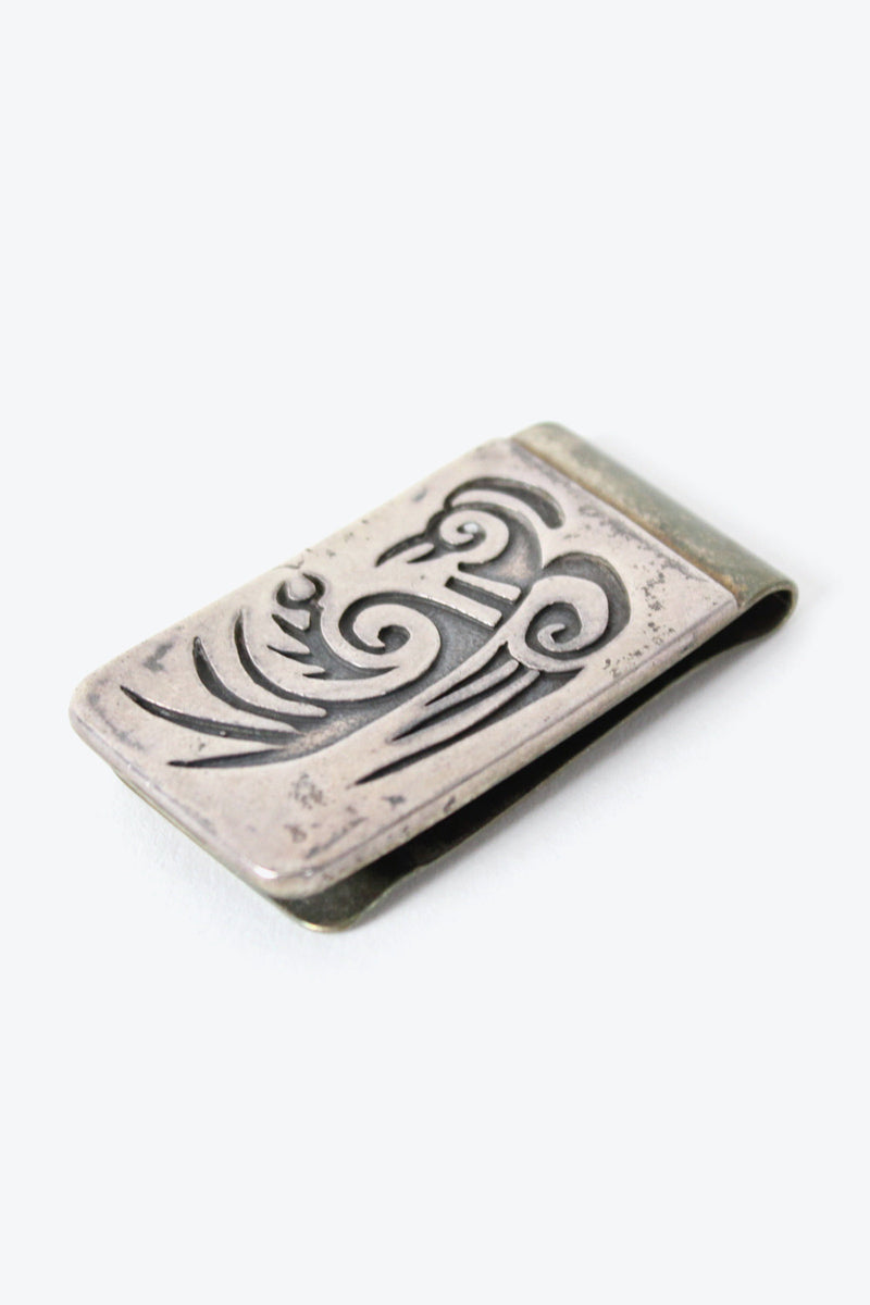 MADE IN MEXICO SILVER MONEY CLIP【ONE SIZE: USED】
