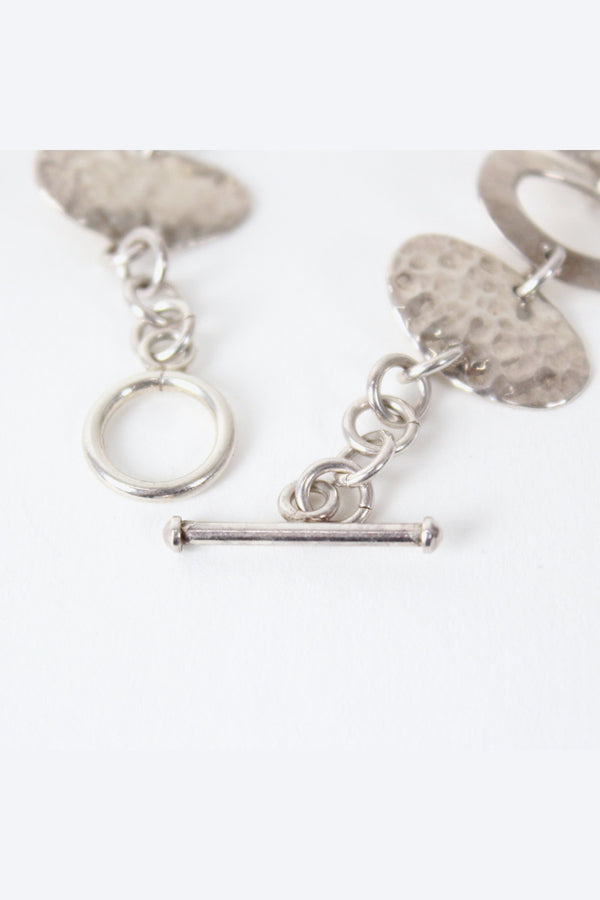 925 SILVER CHAIN BRACELET T-BAR [ONE SIZE: USED]