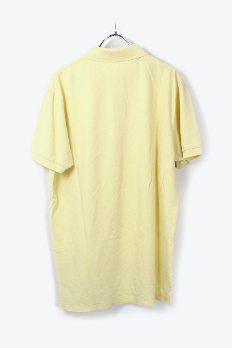 S/S POLO SHIRT / YELLOW【SIZE:M USED】