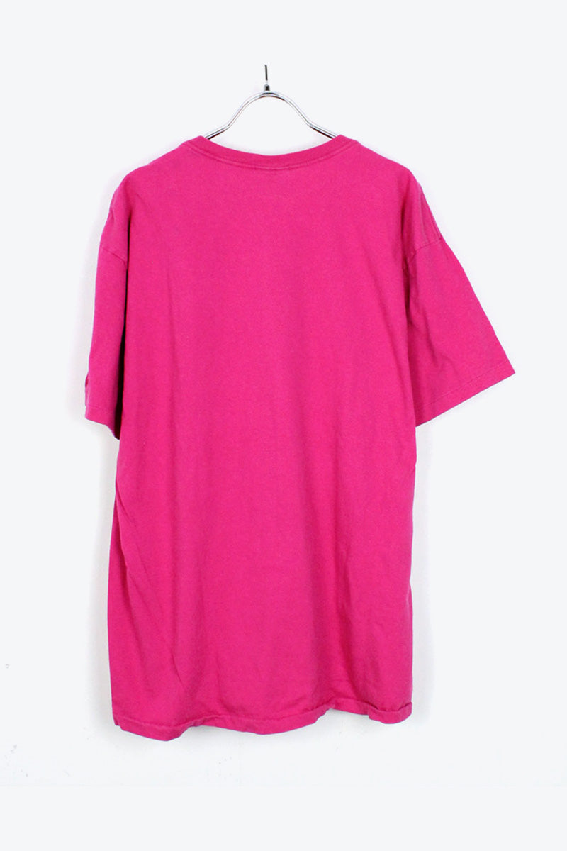 MADE IN USA 90'S ONE POINT T-SHIRT/ PINK [SIZE: L USED]