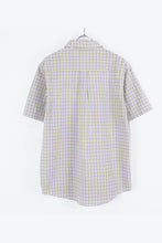 画像をギャラリービューアに読み込む, 90&#39;S S/S CHECK SHIRT / GRAY/BLUE/WHITE【SIZE:S USED】
