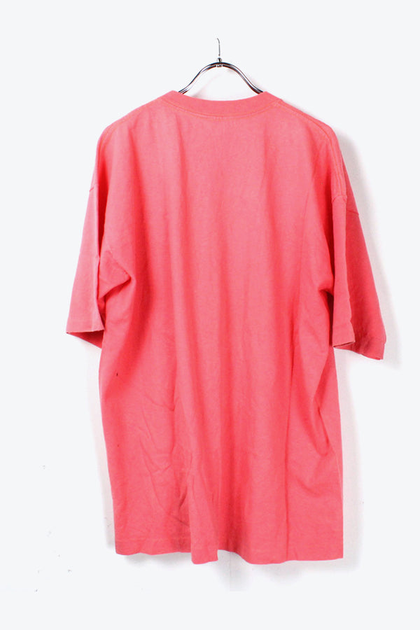 MADE IN USA PRINT T-SHIRT / PINK [SIZE: XL USED]