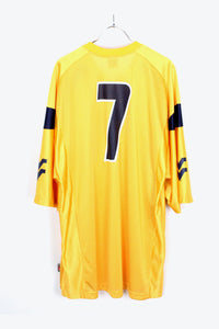 FOOTBALL GAME T-SHIRT / YELLOW [SIZE:L USED]