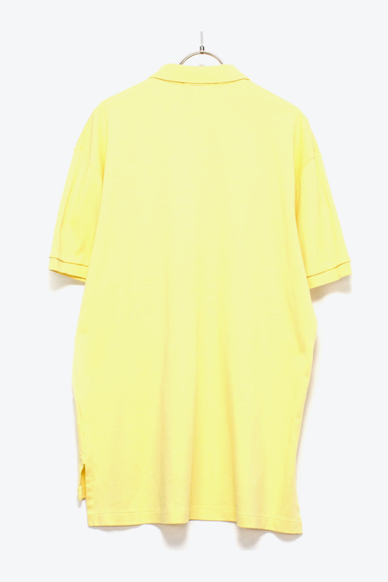 S/S EMBROIDERY LOGO POLO SHIRT / YELLOW【SIZE:M USED】