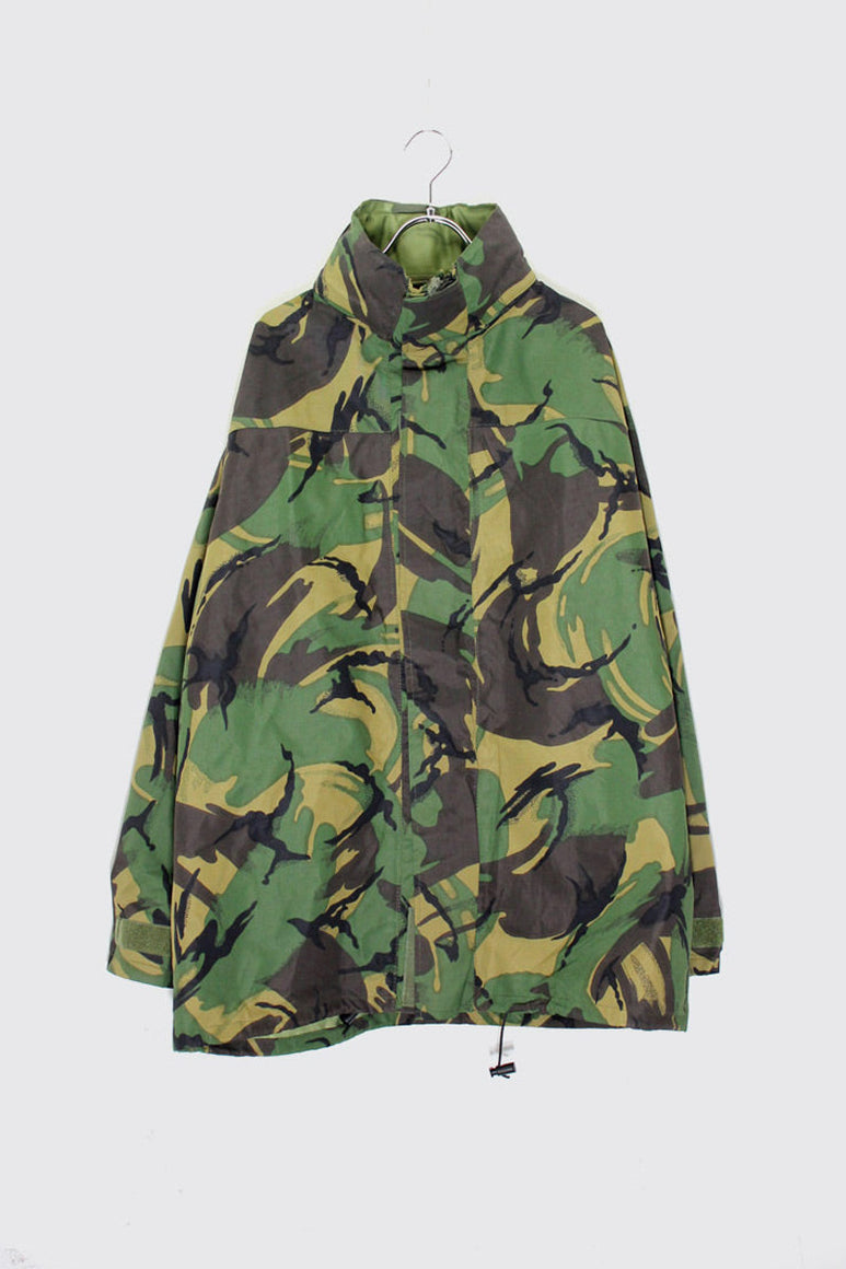 BRITISH ARMY 99'S ECWCS GORE-TEX NYLON JACKET / CAMOUFLAGE［ SIZE: L USED ]